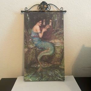 Mermaid with Harp Picture NWOT